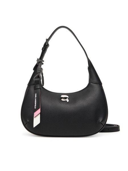 KARL LAGERFELD Torebka A3W30107 Czarny. Czarne torebki klasyczne damskie KARL LAGERFELD, ze skóry, bez dodatków. Za 509.99 zł.