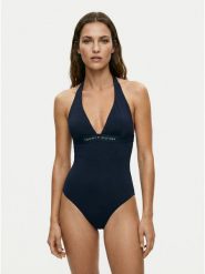 Tommy Hilfiger Strój kąpielowy UW0UW06366 Granatowy. Niebieskie stroje jednoczęściowe Tommy Hilfiger, bez wzorów, z syntetyku. Za 369.99 zł.