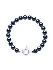 Mitzuko Bransoletka perłowa w kolorze tahiti rozmiar: onesize. Niebieskie bransoletki damskie Mitzuko, srebrne. Za 391.59 zł.