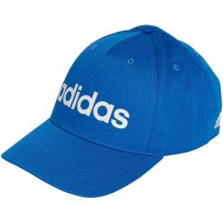 Czapka z daszkiem adidas Daily Cap. Niebieskie czapki z daszkiem damskie Adidas, bez wzorów, z materiału. Za 59.00 zł.
