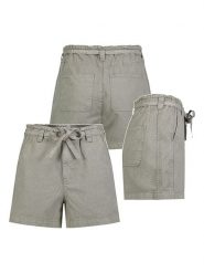 Sublevel Szorty w kolorze szarym rozmiar: L. Brązowe szorty damskie Sublevel, bez wzorów, z bawełny. Za 82.99 zł.