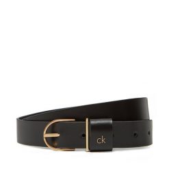 Pasek Damski Calvin Klein. Czarne paski damskie Calvin Klein, bez wzorów. Za 179.99 zł.