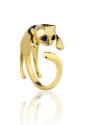 Heliophilia Pozłacany pierścionek z cyrkoniami rozmiar: onesize. Niebieskie pierścionki damskie Heliophilia, z cyrkonią, pozłacane. Za 86.99 zł.