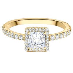 Trilani Pierscionek aus Sterling Silber in Gelbgold mit Zirkonia Pierścionki 1 ct Damski. Białe pierścionki damskie Trilani, z cyrkonią, pozłacane. Za 259.99 zł.