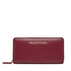 Portfel Valentino. Czerwone portfele damskie Valentino, bez wzorów. Za 229.99 zł.