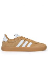 Adidas Sneakersy VL COURT 3.0 ID9183 Brązowy. Brązowe obuwie sportowe damskie Adidas, ze skóry, bez zapięcia. Za 299.99 zł.