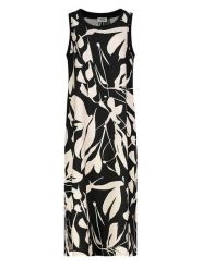 Sublevel Sukienka w kolorze czarno-kremowym rozmiar: M. Czarne sukienki damskie Sublevel, bez wzorów, bez ramiączek. Za 82.99 zł.