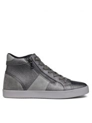 Geox Sneakersy D Blomiee D366HD 02N22 C9002 Szary. Szare obuwie sportowe damskie Geox, ze skóry, bez zapięcia. Za 359.99 zł.