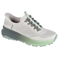 Buty sportowe Sneakersy damskie, Slip-Ins: Switch Back - Mist. Szare obuwie sportowe casual damskie Skechers, z materiału, trekkingowe. Za 399.99 zł.