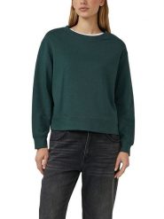 S.Oliver Bluza w kolorze zielonym rozmiar: 38. Zielone bluzy damskie S.Oliver, s, bez wzorów, bez kaptura. Za 73.99 zł.