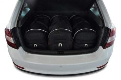 Torby Do Bagażnika Skoda Rapid Spaceback 2012-2018 3Szt Kjust. Czarne torby podróżne KJUST, bez wzorów, z kauczuku. Za 1,104.00 zł.