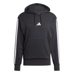 Bluza polarowa ADIDAS M 3S FT HD Czarny. Czarne bluzy damskie Adidas, m, bez wzorów, z materiału, bez kaptura. Za 215.99 zł.