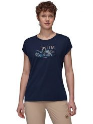 Mammut Koszulka w kolorze granatowym rozmiar: XS. Niebieskie bluzki damskie Mammut, xs, bez wzorów, bez kołnierzyka, bez ramiączek. Za 114.95 zł.