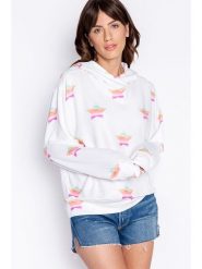 PJ Salvage Bluza w kolorze białym rozmiar: XL. Białe bluzy damskie PJ Salvage, xl, bez wzorów, z kapturem. Za 100.99 zł.