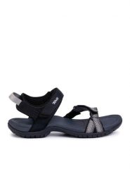 Teva Sandały Verra 1006263 Czarny. Czarne sandały damskie Teva, bez wzorów, z materiału, bez obcasa, bez zapięcia. Za 349.99 zł.