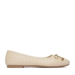 Baleriny JENNY. Brązowe balerinki damskie Jenny, bez wzorów. Za 69.99 zł.