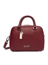 Nine West Torebka CEO-Brooklyn-Bliss-LX10159 Bordowy. Czerwone torebki klasyczne damskie Nine West, z materiału, bez dodatków. Za 369.99 zł.