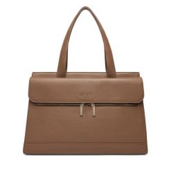 Torebka Nine West. Brązowe shopper bag Nine West, bez wzorów, bez dodatków. Za 369.99 zł.