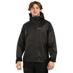 Outdoorowa wodoodporna kurtka Kilpi JALUU-U. Czarne kurtki damskie Kilpi, l, bez wzorów, z materiału, z kapturem. Za 292.95 zł.