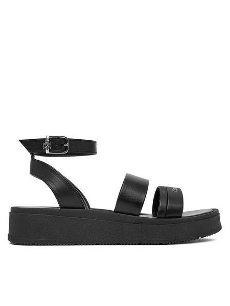 Calvin Klein Sandały V4A2-83261-0326 S Czarny. Czarne sandały dziewczęce Calvin Klein, ze skóry, bez obcasa, bez zapięcia. Za 539.99 zł.