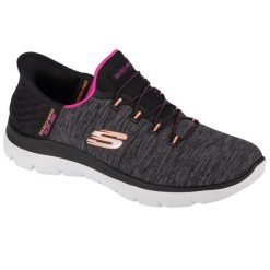 Buty Kobieta Skechers Summits-Dazzling Haze czarny. Czarne obuwie sportowe damskie Skechers, bez zapięcia. Za 299.99 zł.