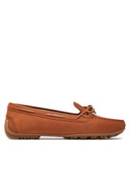 Geox Mokasyny D Kosmopolis + Grip D45RCB 0DP43 C6N5F Brązowy. Brązowe mokasyny damskie Geox, z nubiku, bez obcasa. Za 469.99 zł.