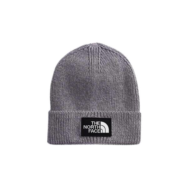 Czapka zimowa unisex The North Face LOGO BOX CUF BEANIE. Szare czapki damskie The North Face, na zimę, bez wzorów. W wyprzedaży za 119.00 zł.