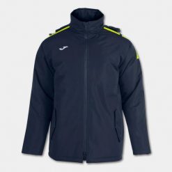 Kurtka wiatroszczelna Joma Trivor. Niebieskie kurtki damskie Joma, bez wzorów, z polaru, z kapturem. Za 409.00 zł.