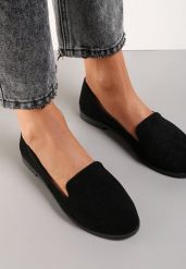 Czarne Balerinki Typu Loafersy Daphikaia. Czarne balerinki damskie Renee, bez wzorów. Za 44.99 zł.