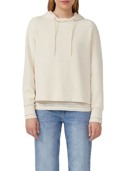 S.Oliver Bluza w kolorze kremowym rozmiar: 34. Brązowe bluzy damskie S.Oliver, s, bez wzorów, z kapturem. Za 159.95 zł.