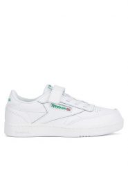 Reebok Sneakersy Club C 1V 100010357 Biały. Białe buty sportowe chłopięce Reebok, ze skóry, bez zapięcia. Za 159.00 zł.