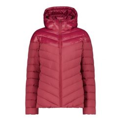 Kurtka puchowa z kapturem na zamek Sorona Aura damska CMP. Czerwone kurtki damskie CMP, bez wzorów, z puchu, z kapturem. W wyprzedaży za 485.00 zł.