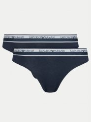 Emporio Armani Underwear Komplet fig brazylijskich 163334 4R227 00135 Granatowy. Niebieskie komplety bielizny Emporio Armani Underwear, bez wzorów, z bawełny. Za 159.99 zł.