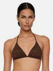 Guess Góra od bikini E6GJ34 MC040 Brązowy. Brązowe bikini Guess, z aplikacjami, z syntetyku. Za 319.99 zł.