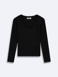 LTB Sweter w kolorze czarnym rozmiar: S. Czarne swetry klasyczne damskie LTB, s, prążkowane, bez kołnierzyka. Za 52.67 zł.