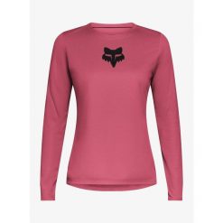 Bluza rowerowa damska Fox Ranger LS Jersey Fox Head. Czerwone bluzy damskie FOX, bez wzorów, z jersey, bez kaptura. Za 247.49 zł.