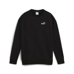 Damska luźna bluza z okrągłym dekoltem i małym logo No.1 ESS PUMA. Czarne bluzy damskie Puma, l, bez wzorów, bez kaptura. W wyprzedaży za 99.00 zł.