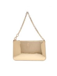 Tommy Hilfiger Torebka Th Icon Chain Shoulder Pouch Met AW0AW18219 Złoty. Żółte torebki wieczorowe damskie Tommy Hilfiger, bez wzorów, ze skóry, bez dodatków. Za 309.99 zł.