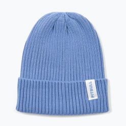 Czapka zimowa Pitbull Beanie Pitbull Acacia. Niebieskie czapki damskie PITBULL, na zimę, bez wzorów, z dzianiny. Za 62.99 zł.