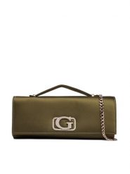 Guess Torebka Zalina Mini HWSG93 50720 Zielony. Zielone torebki wieczorowe damskie Guess, z aplikacjami, z materiału, bez dodatków. Za 639.99 zł.