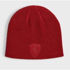 Czapka Zimowa Puma Ferrari Style Beanie. Czerwone czapki damskie Puma, na zimę, bez wzorów, z dzianiny. Za 101.20 zł.