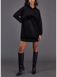 Milan Kiss Sukienka w kolorze czarnym rozmiar: XL. Czarne sukienki damskie Milan Kiss, bez wzorów, bez ramiączek. Za 152.62 zł.