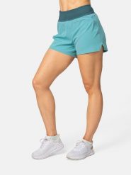 KARI TRAA Szorty sportowe "Ava" w kolorze turkusowym rozmiar: L. Niebieskie spodenki sportowe damskie Kari Traa, l, bez wzorów, z podwyższonym stanem, outdoorowe. Za 108.99 zł.