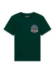 Guess T-Shirt L6YI07 K3715 Zielony ciemny Regular Fit. Zielone t-shirty i koszulki chłopięce Guess, z aplikacjami, z bawełny, bez kołnierzyka, bez ramiączek. Za 84.99 zł.