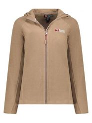 Canadian Peak Kurtka polarowa w kolorze beżowym rozmiar: M. Brązowe kurtki damskie Canadian Peak, m, bez wzorów, z polaru, bez kaptura. Za 79.77 zł.