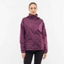 Kurtka przeciwdeszczowa damska Viking Rainier Lady. Fioletowe kurtki damskie Viking, bez wzorów, bez kaptura. Za 189.90 zł.