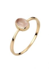 Elli PREMIUM Pierścionek z Kamieniami Kobiety Kwarc Cabochon Różowy 375 Żółte Złoto Pierścionki 1 ct Damski. Czerwone pierścionki damskie Elli PREMIUM, z kwarcem, złote. Za 903.99 zł.