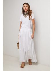 Lin Passion Lniana spódnica w kolorze białym rozmiar: 36/38. Białe spódnice damskie Lin Passion, bez wzorów, ze lnu, klasyczne, maxi. Za 165.99 zł.