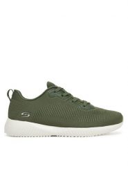 Skechers Sneakersy Bobs Squad-Tough Talk 32504/DKGR Zielony. Zielone obuwie sportowe damskie Skechers, z materiału, bez zapięcia. Za 189.99 zł.