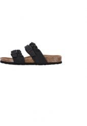 Sandały damskie Cruz Sapta Cork. Czarne sandały damskie CRUZ, bez wzorów, z materiału, bez obcasa, bez zapięcia. Za 168.00 zł.